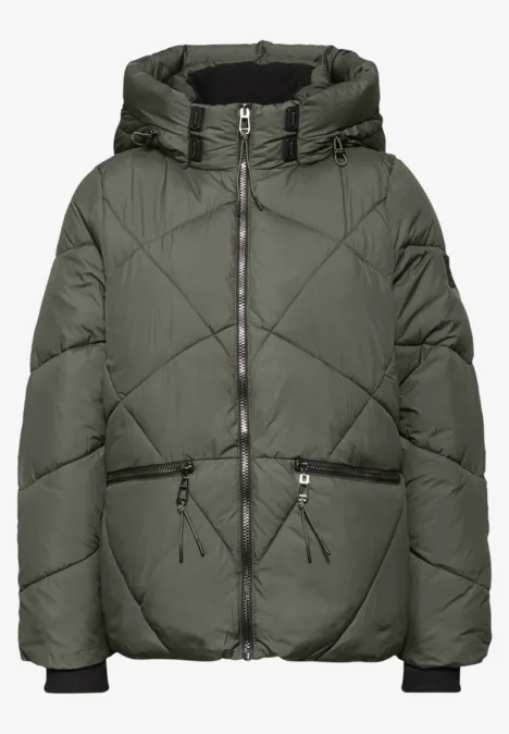 Kurze Steppjacke cypress green