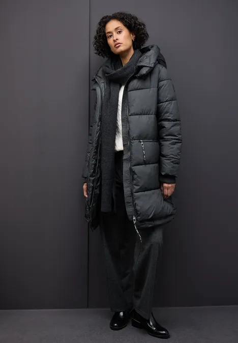 Gefütterte Layering Jacke Obsidian Blue