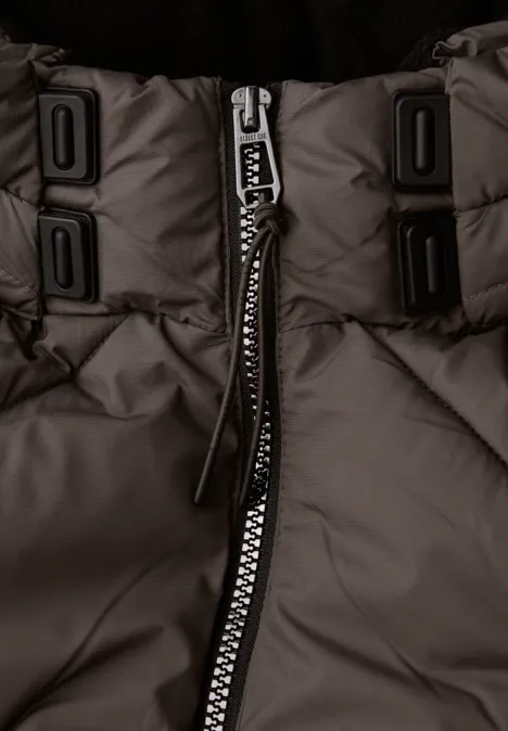 Lange Steppjacke nomad brown Lange Steppjacke nomad brown