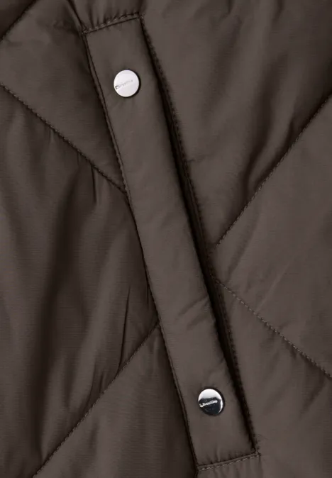 Lange Steppjacke nomad brown Lange Steppjacke nomad brown