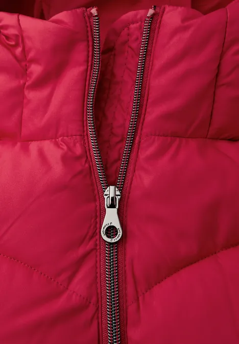 Gewatteerd midi-jack carpet red