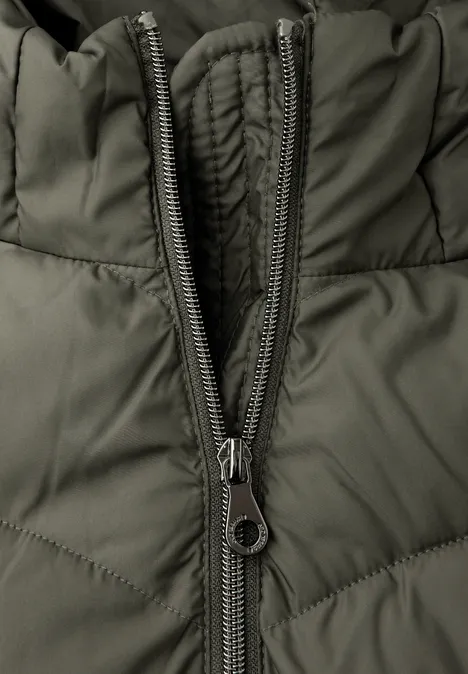 Gewatteerd midi-jack cypress green