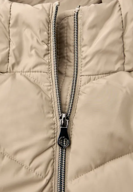 Gewatteerd midi-jack Smooth Champagne