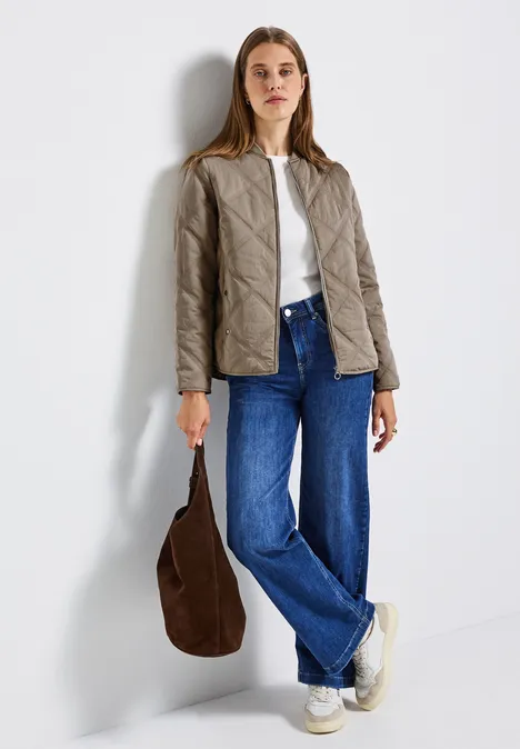 Blouson mit Steppmuster Smooth Champagne