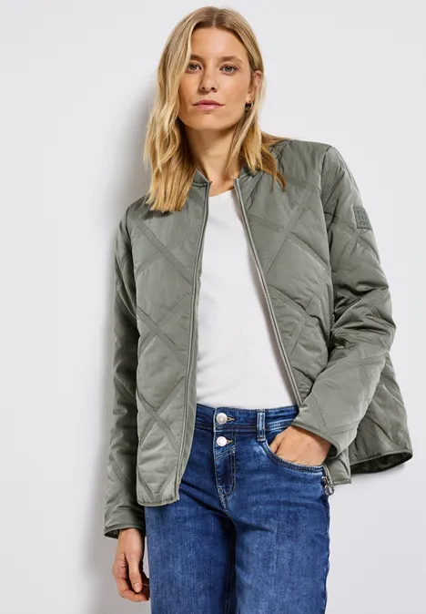 Blouson mit Steppmuster Fresh Sage