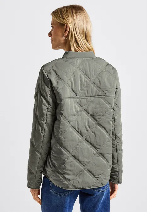 Blouson met doorgestikt patroon Fresh Sage