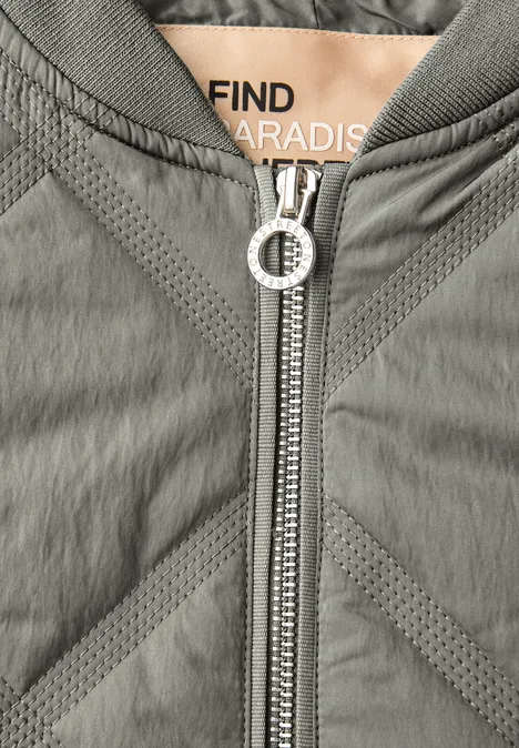 Blouson met doorgestikt patroon Fresh Sage