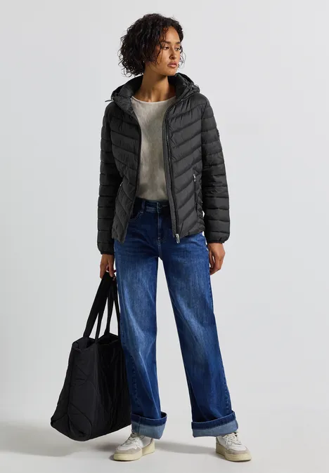 Jas met afneembare capuchon Black