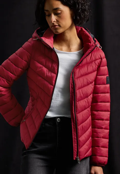 Veste avec capuche amovible carpet red