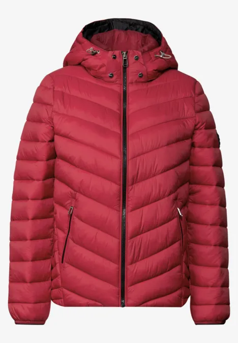 Jacke mit abnehmbarer Kapuze carpet red