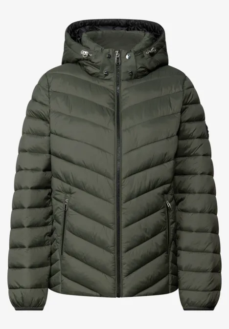Jacke mit abnehmbarer Kapuze cypress green