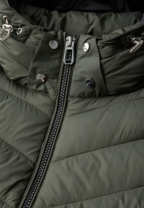 Jacke mit abnehmbarer Kapuze cypress green