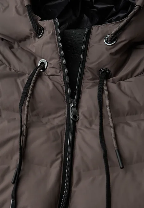 Jacke mit geklebten Nähten nomad brown