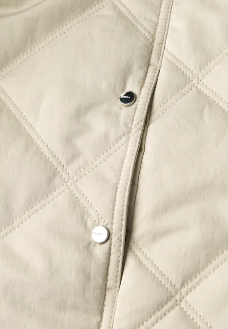 Jacke mit abnehmbarer Kapuze powder beige