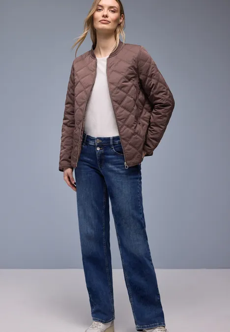 Veste avec capuche amovible mahogany brown