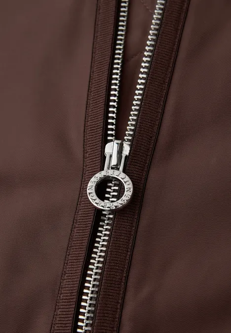 Blouson long mahogany brown