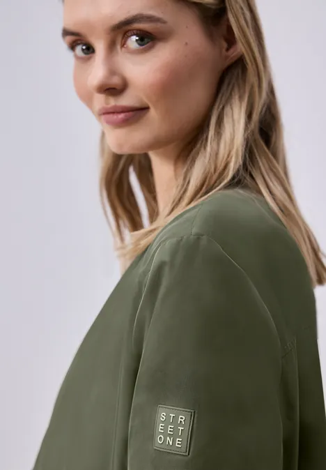 Lange blouson Dark Vetiver Green