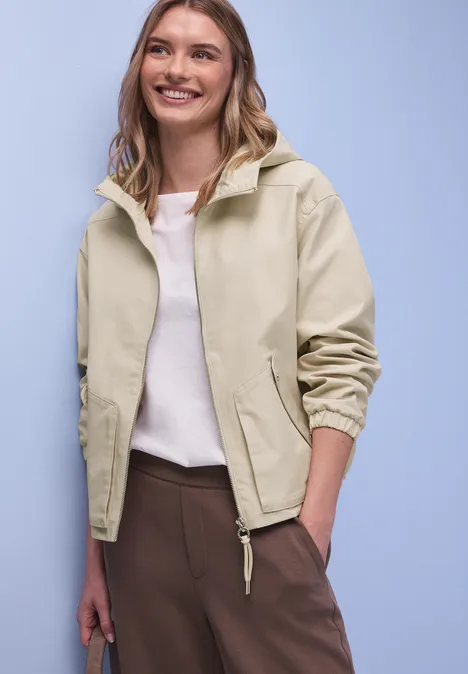 Veste courte powder beige