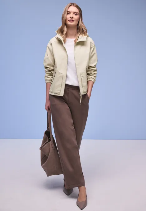 Veste courte powder beige