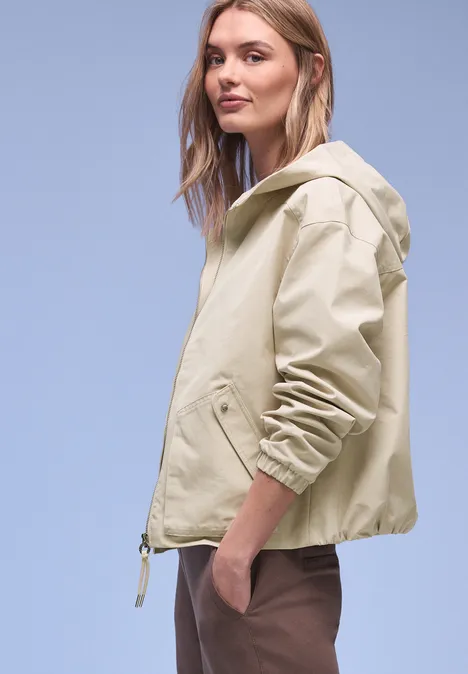 Veste courte powder beige
