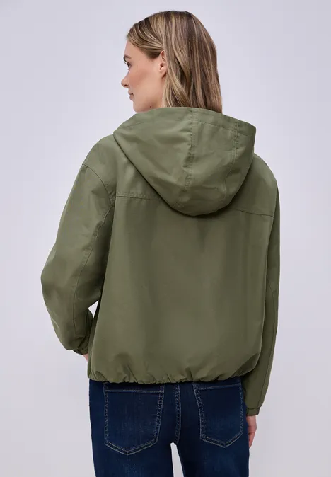 Veste courte Dark Vetiver Green