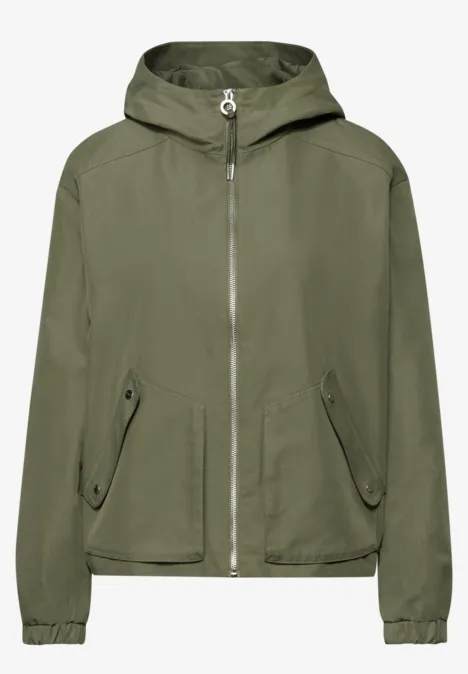 Veste courte Dark Vetiver Green
