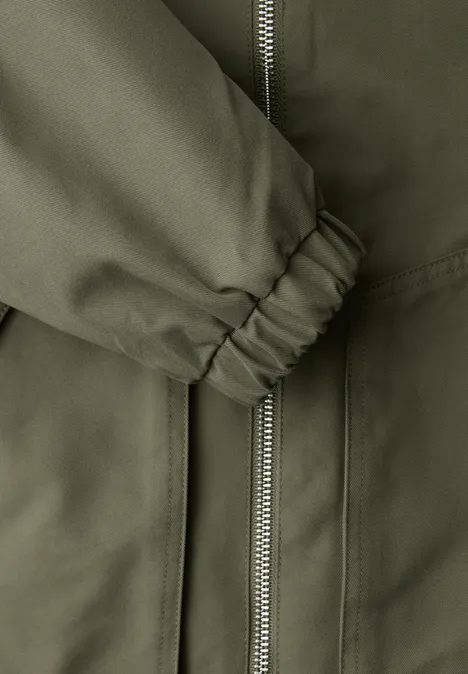 Veste courte Dark Vetiver Green