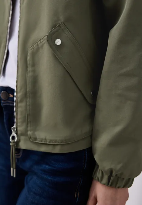 Veste courte Dark Vetiver Green