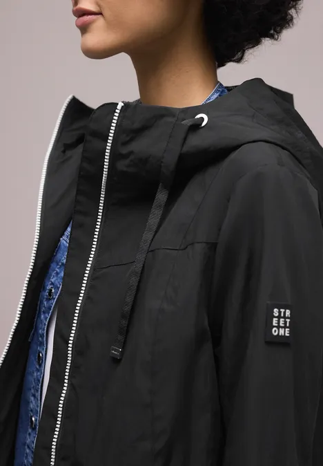 Nowoczesny Windbreaker Black Nowoczesny Windbreaker Black