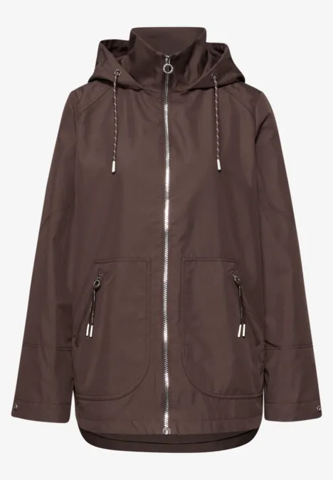 Parka mahogany brown