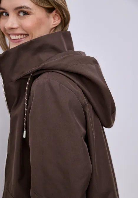 Parka mahogany brown