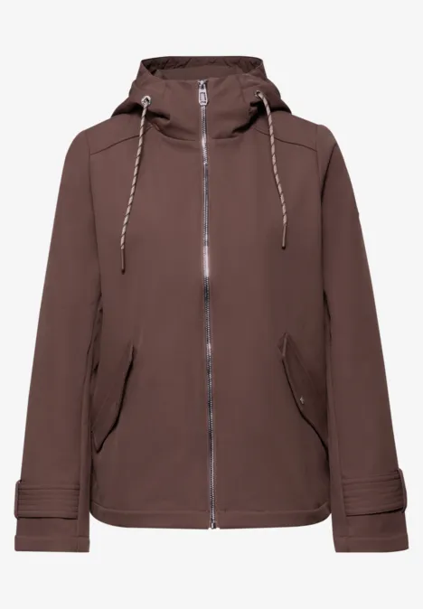Parka mahogany brown