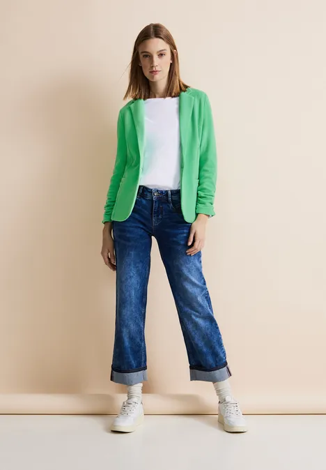 Blazer met plooien soft grass green