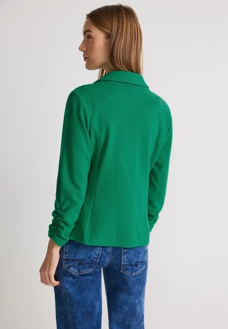 Basic Blazer mit Raffungen fresh spring green