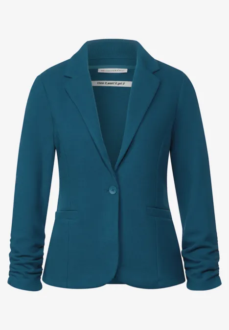 Blazer avec fronces bright turquoise