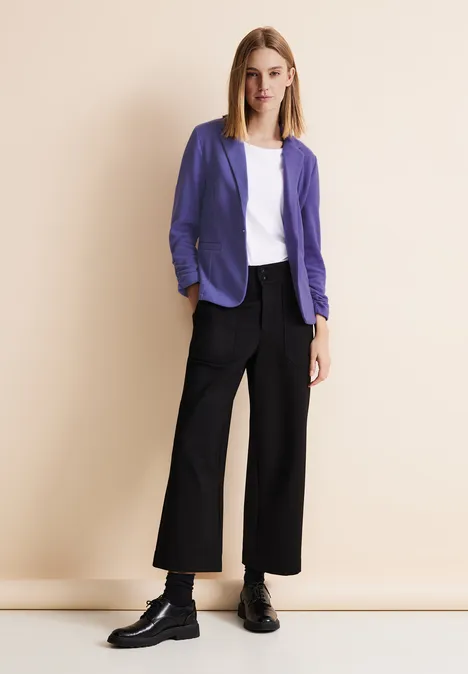 Basic Blazer mit Raffungen elderflower purple