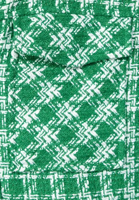 Kurze Bouclé Jacke arty green