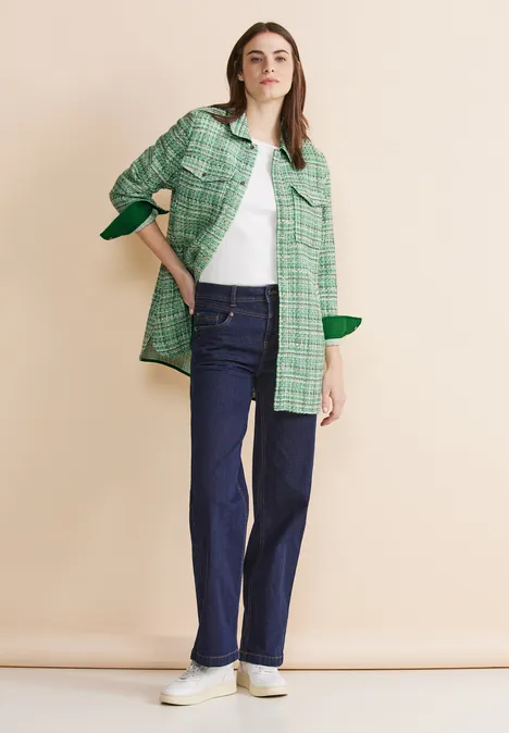 Bouclé Overshirt arty green