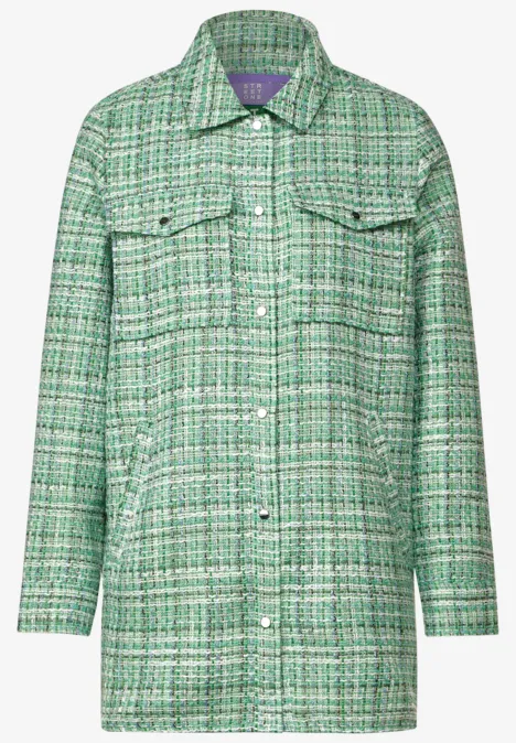 Bouclé Overshirt arty green