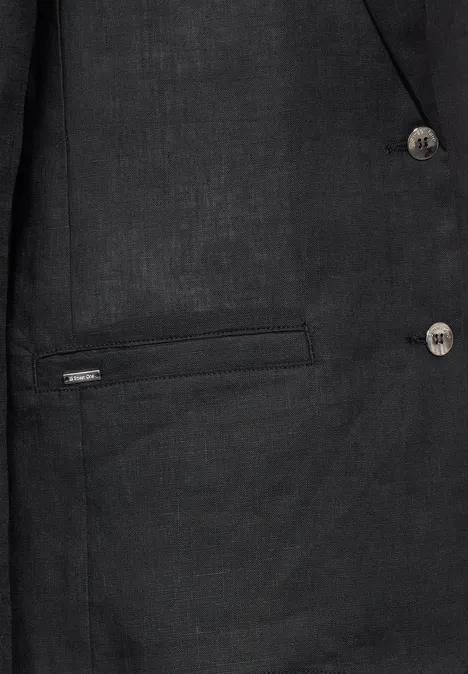 Blazer en lin long Black