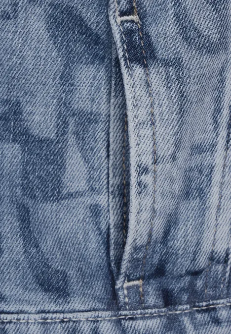 Lasercut jeansjasje laser indigo wash