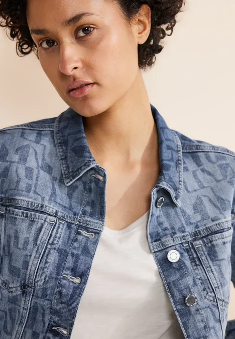 Lasercut jeansjasje laser indigo wash