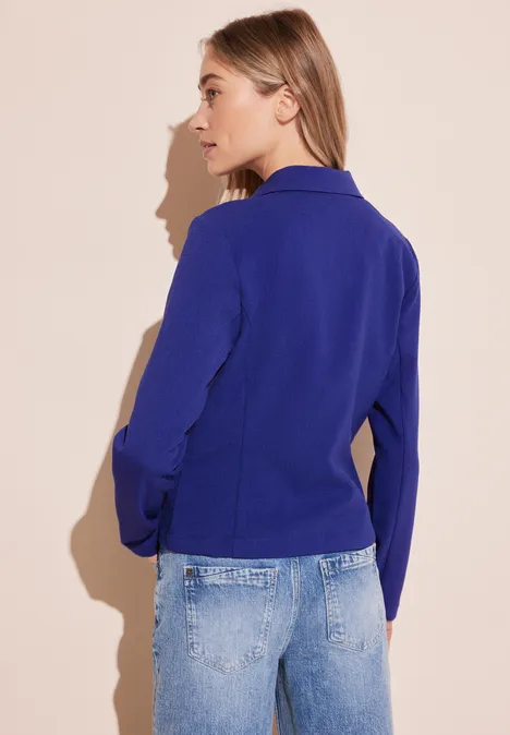 Kurzer Struktur Blazer intense royal blue