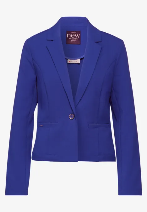 Blazer structuré court intense royal blue