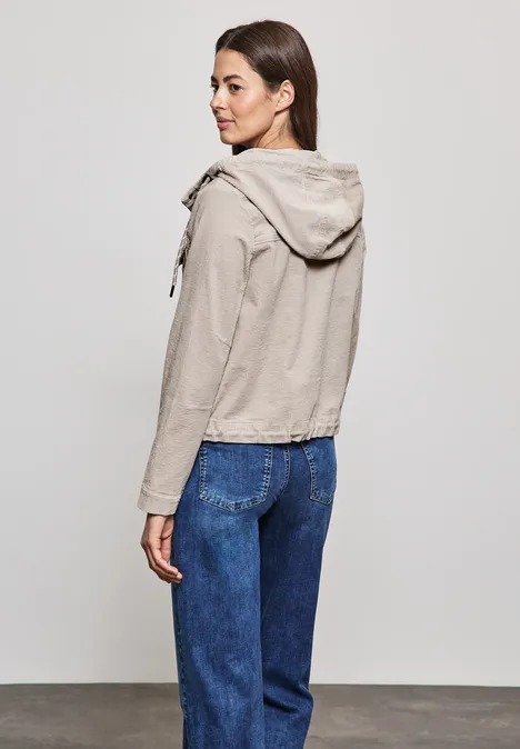 Cordjacke stone beige