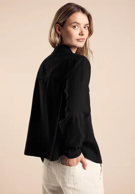 Blouson met borstzakken Black