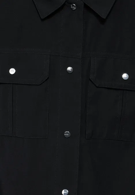 Blouson met borstzakken Black