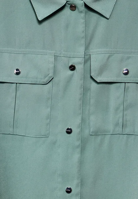 Blouson mit Brusttaschen seafoam green