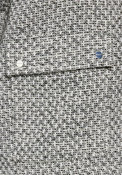 Bouclé Jacke Black