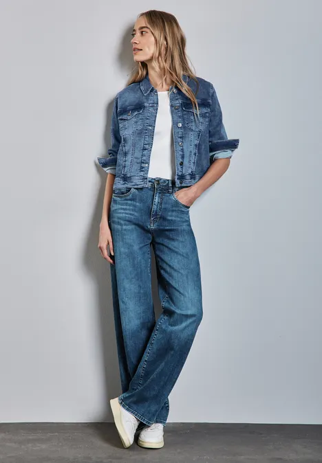 Jacke im Jeans-Look Soft medium washed
